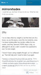 Mobile Screenshot of mirrorshades.wordpress.com