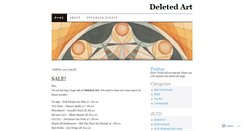 Desktop Screenshot of deletedart.wordpress.com