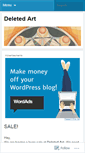 Mobile Screenshot of deletedart.wordpress.com