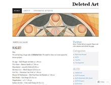 Tablet Screenshot of deletedart.wordpress.com