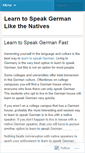 Mobile Screenshot of learntospeakgerman1.wordpress.com