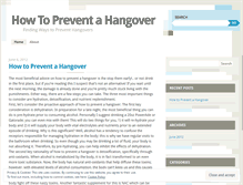 Tablet Screenshot of preventahangover.wordpress.com