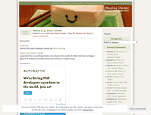 Tablet Screenshot of dinnershare.wordpress.com