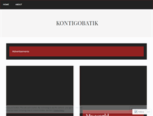 Tablet Screenshot of kontigobatik.wordpress.com