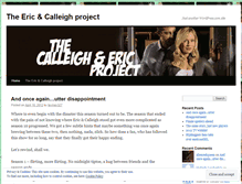 Tablet Screenshot of ericandcalleighproject.wordpress.com