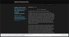 Desktop Screenshot of optimalfunctionmd.wordpress.com