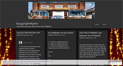 Desktop Screenshot of bloggingfirefighter.wordpress.com