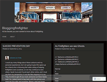 Tablet Screenshot of bloggingfirefighter.wordpress.com