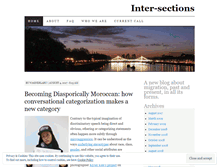 Tablet Screenshot of intersections.wordpress.com