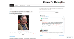 Desktop Screenshot of czerulfsthoughts.wordpress.com