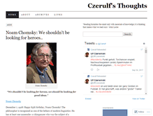 Tablet Screenshot of czerulfsthoughts.wordpress.com