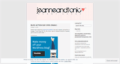 Desktop Screenshot of jeanneandtonic.wordpress.com