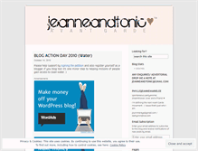 Tablet Screenshot of jeanneandtonic.wordpress.com