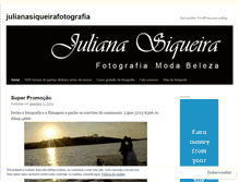 Tablet Screenshot of julianasiqueirafotografia.wordpress.com