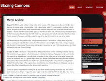 Tablet Screenshot of blazingcannons.wordpress.com