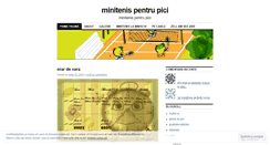 Desktop Screenshot of minitenisromania.wordpress.com