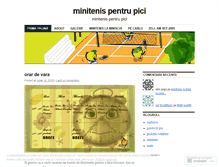 Tablet Screenshot of minitenisromania.wordpress.com