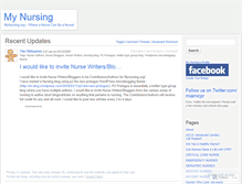 Tablet Screenshot of mynursing.wordpress.com