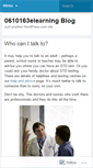 Mobile Screenshot of 0610163elearn.wordpress.com