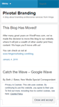 Mobile Screenshot of pivotalbrands.wordpress.com