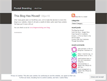 Tablet Screenshot of pivotalbrands.wordpress.com