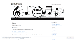 Desktop Screenshot of difelahymns.wordpress.com