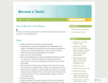 Tablet Screenshot of becomeataoist.wordpress.com