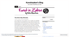 Desktop Screenshot of kunstinzaken.wordpress.com