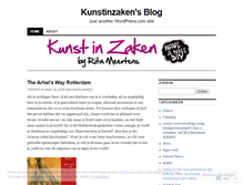 Tablet Screenshot of kunstinzaken.wordpress.com