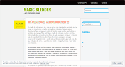 Desktop Screenshot of magicblender.wordpress.com
