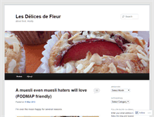 Tablet Screenshot of delicesdefleur.wordpress.com