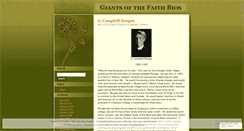 Desktop Screenshot of giantsofthefaithbios.wordpress.com