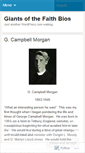 Mobile Screenshot of giantsofthefaithbios.wordpress.com