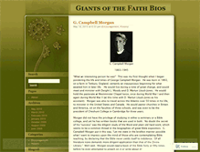 Tablet Screenshot of giantsofthefaithbios.wordpress.com