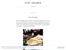 Tablet Screenshot of goldandluxe.wordpress.com