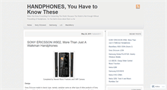 Desktop Screenshot of abouthandphones.wordpress.com