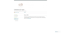 Desktop Screenshot of cinnamonandsugar.wordpress.com