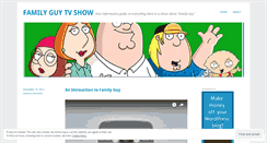 Desktop Screenshot of familyguytvshow.wordpress.com