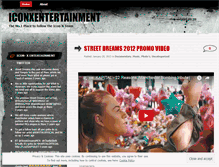 Tablet Screenshot of iconxentertainment.wordpress.com