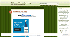 Desktop Screenshot of extremegroundhopping.wordpress.com