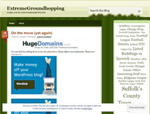 Tablet Screenshot of extremegroundhopping.wordpress.com