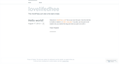 Desktop Screenshot of lovelifedhee.wordpress.com