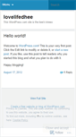 Mobile Screenshot of lovelifedhee.wordpress.com