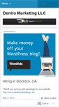 Mobile Screenshot of deniromarketing.wordpress.com