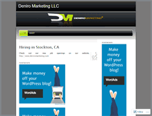 Tablet Screenshot of deniromarketing.wordpress.com