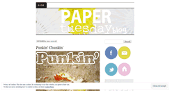 Desktop Screenshot of papertuesday.wordpress.com