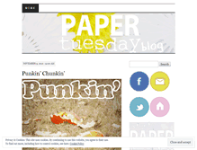 Tablet Screenshot of papertuesday.wordpress.com