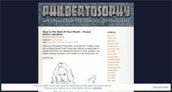 Desktop Screenshot of philbertosophy.wordpress.com
