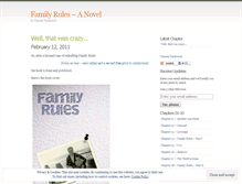 Tablet Screenshot of familyrules.wordpress.com