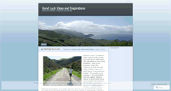 Desktop Screenshot of goodluckideas.wordpress.com